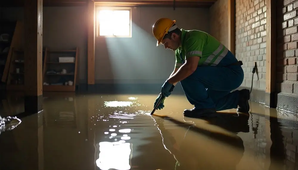 Professional water damage restoration services in Lizella, GA